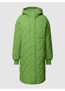 Płaszcz pikowany z kapturem ze sklepu Peek&Cloppenburg  w kategorii Płaszcze damskie - zdjęcie 161050662
