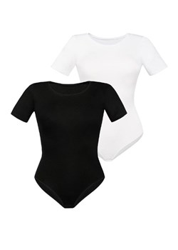 Body damskie z krótkim rękawem 2-pak Shirty, Kolor czarno-biały, Rozmiar 3XL, Teyli ze sklepu Primodo w kategorii Bluzki damskie - zdjęcie 161051324