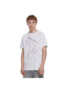 Cropp - Biały t-shirt z grafiką - biały ze sklepu Cropp w kategorii T-shirty męskie - zdjęcie 161054291