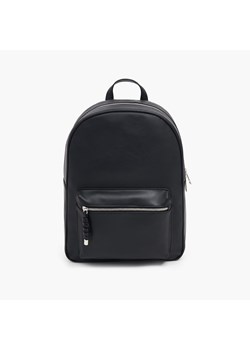 Cropp - Czarny plecak z ekoskóry - czarny ze sklepu Cropp w kategorii Plecaki - zdjęcie 161059141