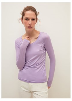 STEFANEL Koszulka w kolorze lawendowym ze sklepu Limango Polska w kategorii Bluzki damskie - zdjęcie 161076173