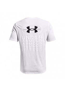 Męski t-shirt z nadrukiem UNDER ARMOUR UA ARMOUR REPEAT SS ze sklepu Sportstylestory.com w kategorii T-shirty męskie - zdjęcie 161086202