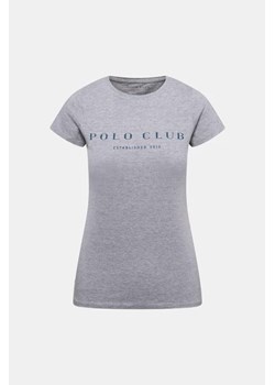 POLO CLUB T-shirt - Szary jasny - Kobieta - L (L) ze sklepu Halfprice w kategorii Bluzki damskie - zdjęcie 161090683