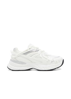 Cropp - Białe sportowe sneakersy ze srebrnymi detalami - srebrny ze sklepu Cropp w kategorii Buty sportowe damskie - zdjęcie 161094692