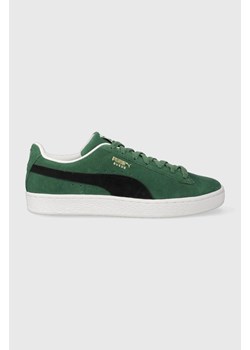 Puma sneakersy zamszowe Suede Classic XXI kolor zielony 374915 ze sklepu ANSWEAR.com w kategorii Trampki damskie - zdjęcie 161101524