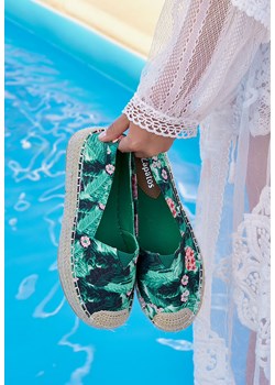 Zielone espadryle na platformie Laguna ze sklepu Zapatos w kategorii Espadryle damskie - zdjęcie 161186780