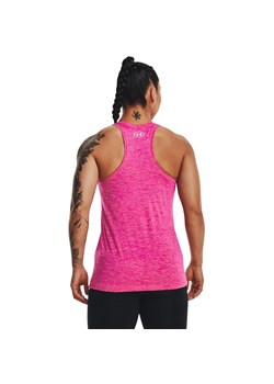 Damski top treningowy Under Armour Tech Tank - Twist - różowy ze sklepu Sportstylestory.com w kategorii Bluzki damskie - zdjęcie 161188574