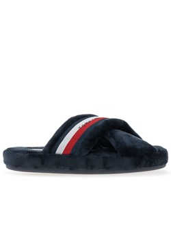 Kapcie Tommy Hilfiger Comfy Home Slippers With Straps FW0FW06587-DW5 - granatowe ze sklepu streetstyle24.pl w kategorii Klapki damskie - zdjęcie 161190640