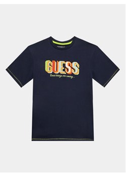 Guess T-Shirt L3YI08 K8HM4 Niebieski Oversize ze sklepu MODIVO w kategorii T-shirty chłopięce - zdjęcie 161198224