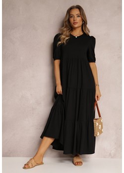 Czarna Sukienka Bawełniana Hagelin ze sklepu Renee odzież w kategorii Sukienki - zdjęcie 161200312