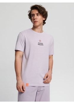 Sinsay - Koszulka z nadrukiem - fioletowy ze sklepu Sinsay w kategorii T-shirty męskie - zdjęcie 161207553