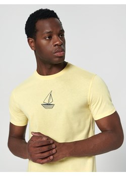 Sinsay - Koszulka z nadrukiem - kremowy ze sklepu Sinsay w kategorii T-shirty męskie - zdjęcie 161207603