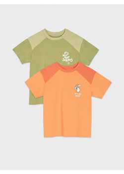 Sinsay - Koszulki 2 pack - pomarańczowy ze sklepu Sinsay w kategorii T-shirty chłopięce - zdjęcie 161208784