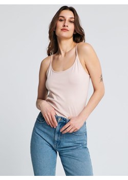 Sinsay - Top na ramiączkach - beżowy ze sklepu Sinsay w kategorii Bluzki damskie - zdjęcie 161208920