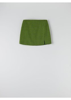 Sinsay - Spódnica mini z rozcięciem - zielony ze sklepu Sinsay w kategorii Spódnice - zdjęcie 161209304
