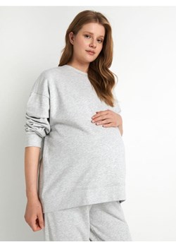 Sinsay - Bluza bawełniana MAMA - szary ze sklepu Sinsay w kategorii Bluzy ciążowe - zdjęcie 161209673