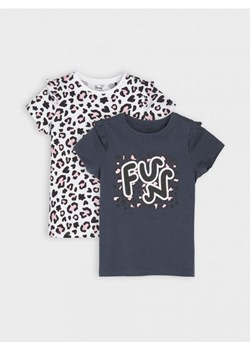 Sinsay - Koszulki 2 pack - szary ze sklepu Sinsay w kategorii Bluzki dziewczęce - zdjęcie 161209830