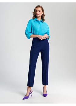 Sinsay - Koszula bawełniana oversize - niebieski ze sklepu Sinsay w kategorii Koszule damskie - zdjęcie 161210172