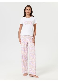 Sinsay - Piżama bawełniana - kremowy ze sklepu Sinsay w kategorii Piżamy damskie - zdjęcie 161210220