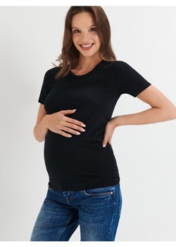Sinsay - Koszulka bawełniana MAMA - czarny ze sklepu Sinsay w kategorii Bluzki ciążowe - zdjęcie 161210721