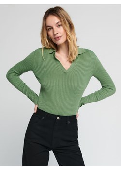 Sinsay - Sweter z wiskozą - zielony ze sklepu Sinsay w kategorii Swetry damskie - zdjęcie 161211023