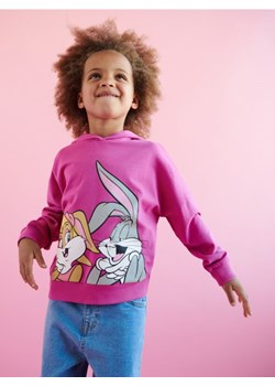 Sinsay - Bluza z kapturem Looney Tunes - różowy ze sklepu Sinsay w kategorii Bluzy dziewczęce - zdjęcie 161211222