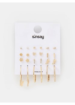 Sinsay - Kolczyki 12 pack - złoty ze sklepu Sinsay w kategorii Kolczyki - zdjęcie 161211293