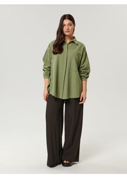 Sinsay - Spodnie loose high waist - brązowy ze sklepu Sinsay w kategorii Spodnie damskie - zdjęcie 161211442