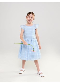 Sinsay - Sukienka z marszczeniami - błękitny ze sklepu Sinsay w kategorii Sukienki dziewczęce - zdjęcie 161211454