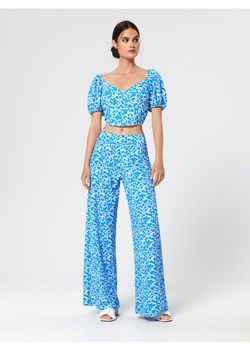 Sinsay - Spodnie ze wzorem - niebieski ze sklepu Sinsay w kategorii Spodnie damskie - zdjęcie 161211463