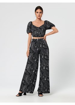 Sinsay - Spodnie ze wzorem - wielobarwny ze sklepu Sinsay w kategorii Spodnie damskie - zdjęcie 161211464