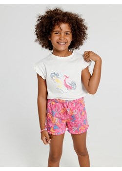Sinsay - Komplet: koszulka i szorty - kremowy ze sklepu Sinsay w kategorii Komplety dziewczęce - zdjęcie 161211783