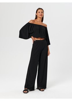 Sinsay - Spodnie tkaninowe - czarny ze sklepu Sinsay w kategorii Spodnie damskie - zdjęcie 161211893