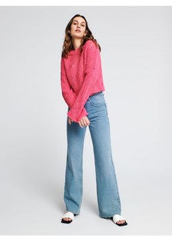 Sinsay - Sweter z ozdobnym splotem - różowy ze sklepu Sinsay w kategorii Swetry damskie - zdjęcie 161212153