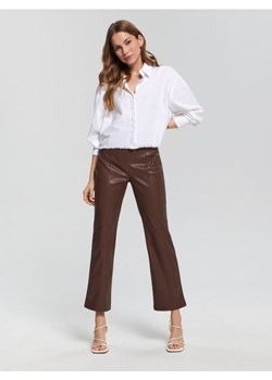 Sinsay - Spodnie eleganckie - brązowy ze sklepu Sinsay w kategorii Spodnie damskie - zdjęcie 161212543