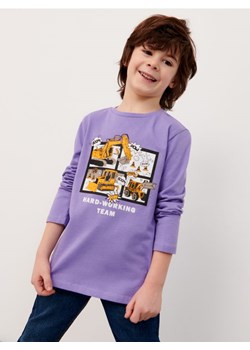 Sinsay - Koszulka z nadrukiem - fioletowy ze sklepu Sinsay w kategorii T-shirty chłopięce - zdjęcie 161212583