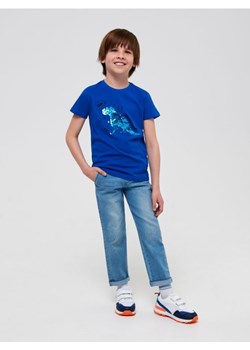 Sinsay - Koszulka z cekinami - niebieski ze sklepu Sinsay w kategorii T-shirty chłopięce - zdjęcie 161212621