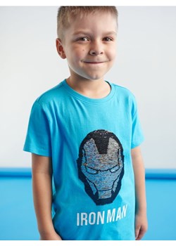 Sinsay - Koszulka Iron Man - niebieski ze sklepu Sinsay w kategorii T-shirty chłopięce - zdjęcie 161212630