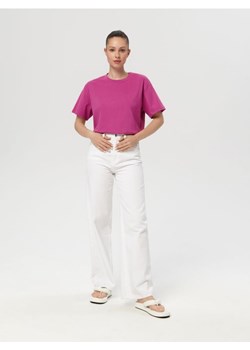 Sinsay - Koszulka bawełniana - fioletowy ze sklepu Sinsay w kategorii Bluzki damskie - zdjęcie 161212684