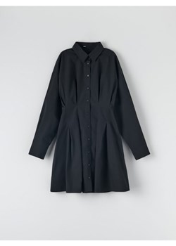 Sinsay - Sukienka mini koszulowa - czarny ze sklepu Sinsay w kategorii Sukienki - zdjęcie 161213402