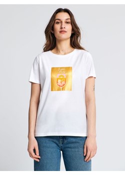 Sinsay - Koszulka z nadrukiem - biały ze sklepu Sinsay w kategorii Bluzki damskie - zdjęcie 161213724