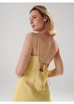 Sinsay - Sukienka mini na ramiączkach - żółty ze sklepu Sinsay w kategorii Sukienki - zdjęcie 161213754