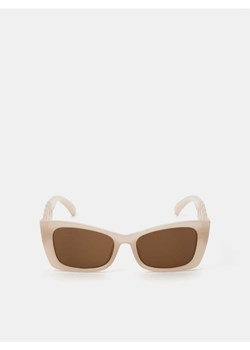 Sinsay - Okulary przeciwsłoneczne - kremowy ze sklepu Sinsay w kategorii Okulary przeciwsłoneczne damskie - zdjęcie 161213782