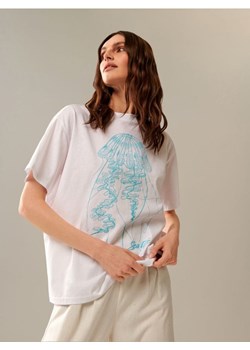 Sinsay - Koszulka z napisem - biały ze sklepu Sinsay w kategorii Bluzki damskie - zdjęcie 161213932