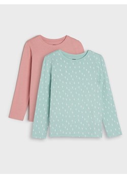 Sinsay - Koszulki 2 pack - różowy ze sklepu Sinsay w kategorii Bluzki dziewczęce - zdjęcie 161214030
