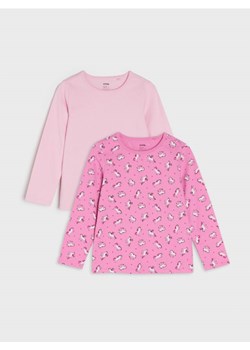 Sinsay - Koszulki 2 pack - różowy ze sklepu Sinsay w kategorii Bluzki dziewczęce - zdjęcie 161214073