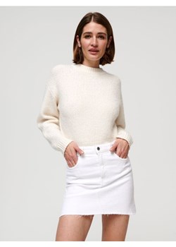 Sinsay - Spódnica mini jeansowa - biały ze sklepu Sinsay w kategorii Spódnice - zdjęcie 161214124