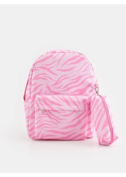 Sinsay - Plecak z piórnikiem - różowy ze sklepu Sinsay w kategorii Plecaki - zdjęcie 161214131