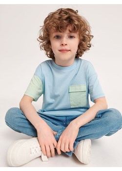 Sinsay - Koszulka z kieszonką - fioletowy ze sklepu Sinsay w kategorii T-shirty chłopięce - zdjęcie 161214191