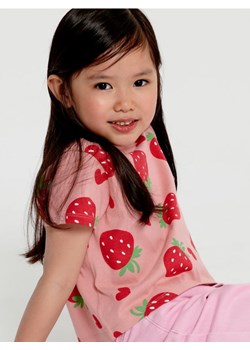 Sinsay - Koszulka z nadrukiem - różowy ze sklepu Sinsay w kategorii Bluzki dziewczęce - zdjęcie 161214200